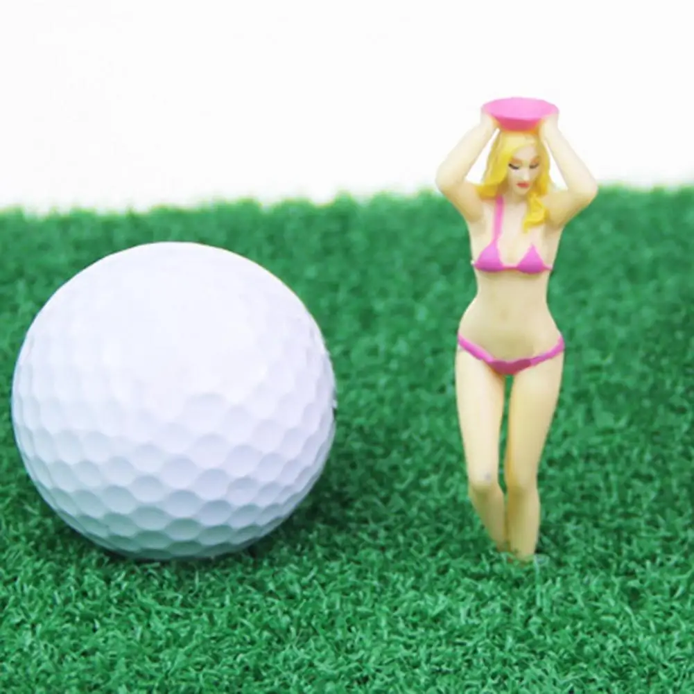 1pc Sexy Bikini's Meisje Golf Model Tees Dames Plastic Golf Tees Karakter Grappige Dame Bikini Golf Tees Plastic Pin-up Golf Tees