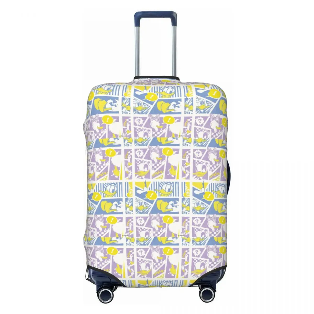 

Эластичный чехол для чемодана с забавным мультяшным принтом «Дональд Аниме Дак» для путешествий, подходит для чемоданов 18-32 дюйма