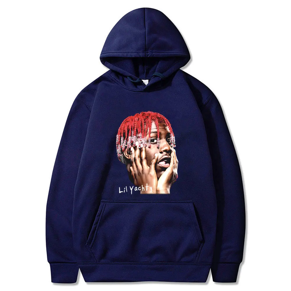 Hot Sale Hip Hop Rapper Lil Yachty Graphic Hoodie Male Casual Fleece Cotton Pullover Tracksuit Men Women Fashion Vintage Hoodies