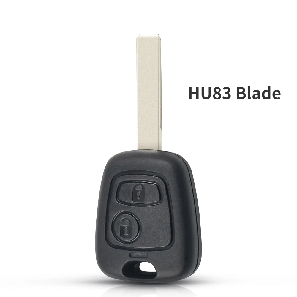 KEYYOU 10PCS Für Peugeot 106 107 207 307 407 206 306 406 Auto Remote Key Fall HU83 VA2 Shell fob Für Citroen C1 C4 XSARA Picasso
