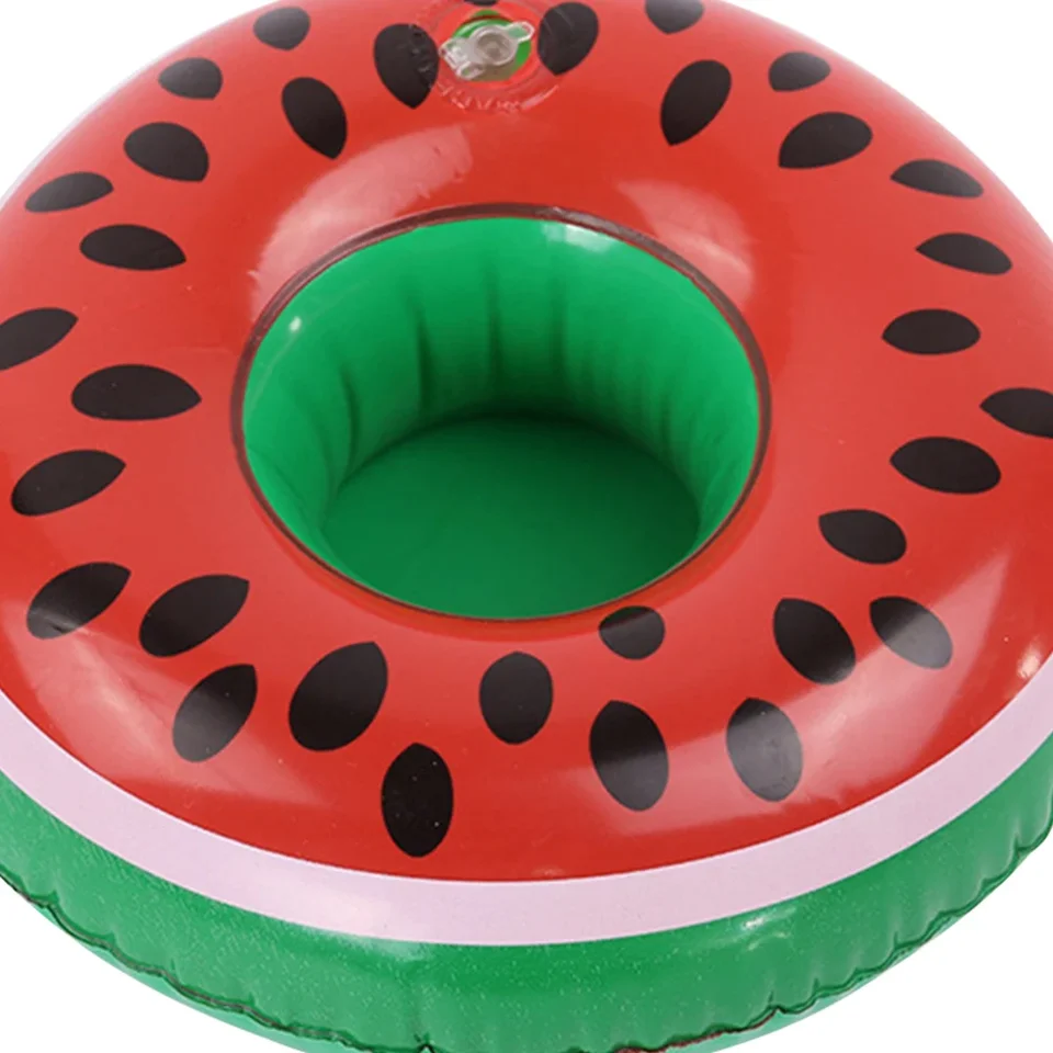 Lot de 15 porte-gobelets gonflables en forme de flamant rose pour fête à la piscine