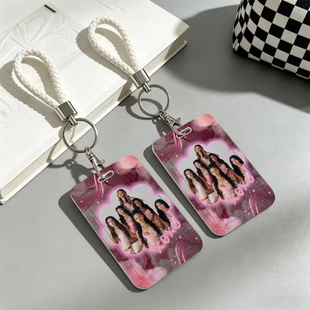 Support DIY Customizable Photo Sliding Design Card Holder Match Short Strap Protect Cover Compatible ID ATM Student Work Permit