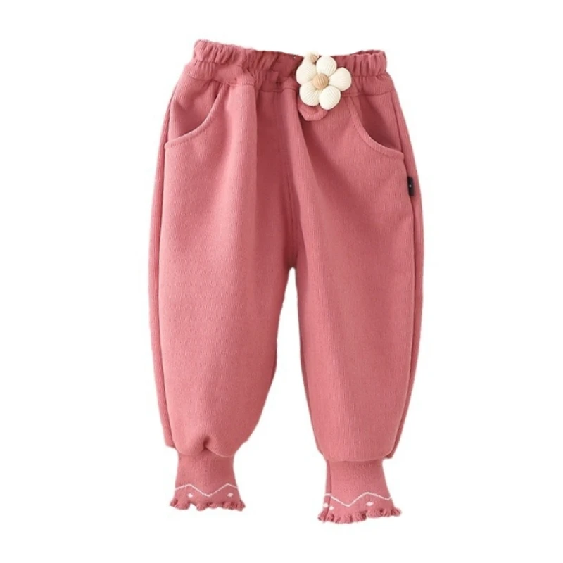 

New Autumn Winter Fashion Baby Clothes Children Girls Thick Warm Pants Toddler Girls Clothing Infant Trousers Kids Sportswear