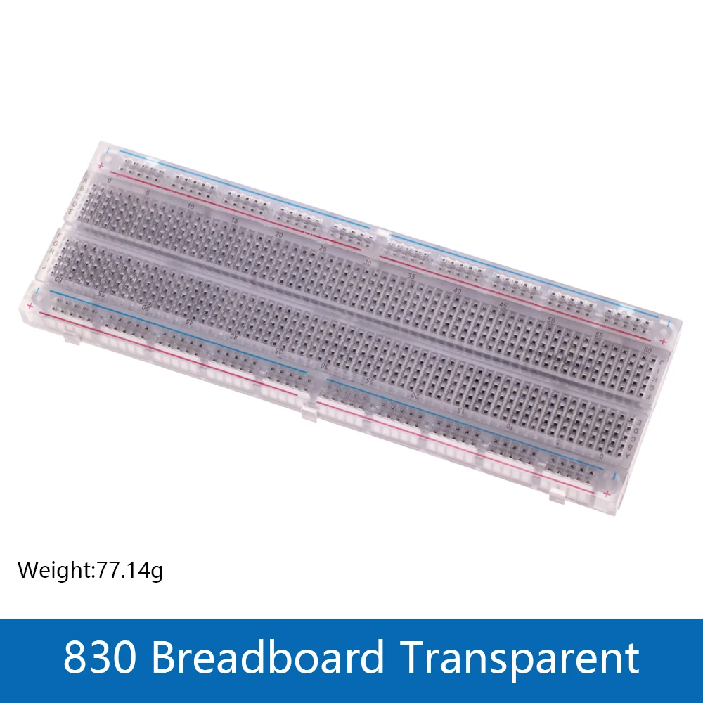 3.3 V/5 V MB102 Breadboard power module + MB-102 830 punten Prototype Broodplank voor arduino kit + 65 jumper draden groothandel