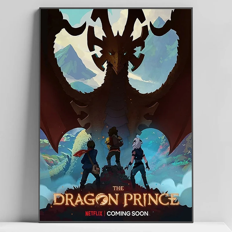 

The Dragon Prince Cartoon Poster Bedroom Decoration Canvas Wall Art Mural Posters for Room Decorative Paintings Home Decorations