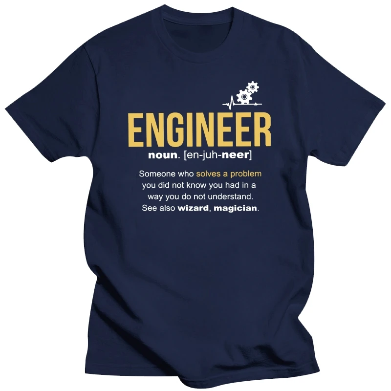 Software Developer IT Programmer Geek TShirt For Men Engineer Definition O Neck Pure Cotton T Shirt Gift Clothes Streetwear