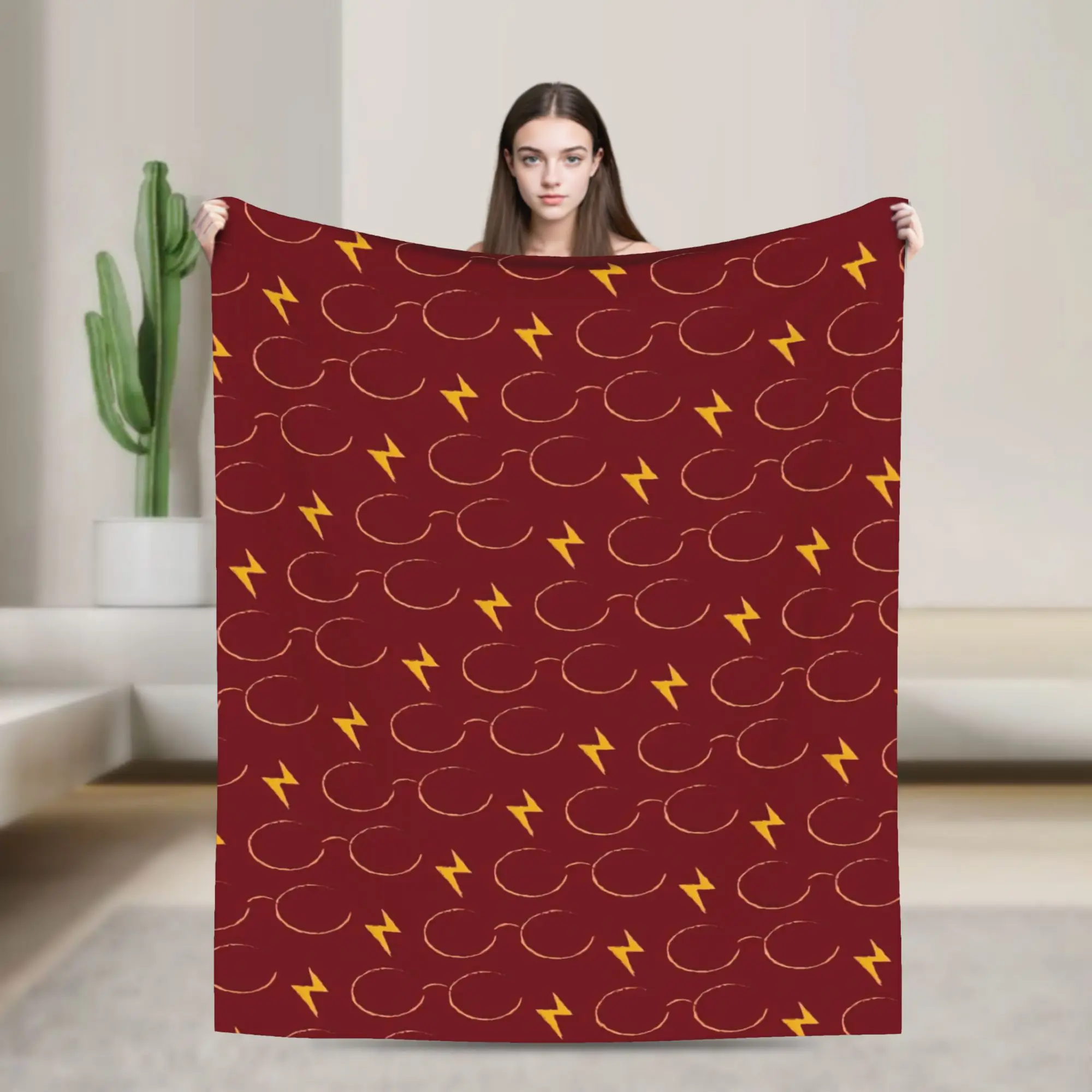 Manta de terciopelo ultrasuave de Harry Potter, manta decorativa, alfombra cómoda.