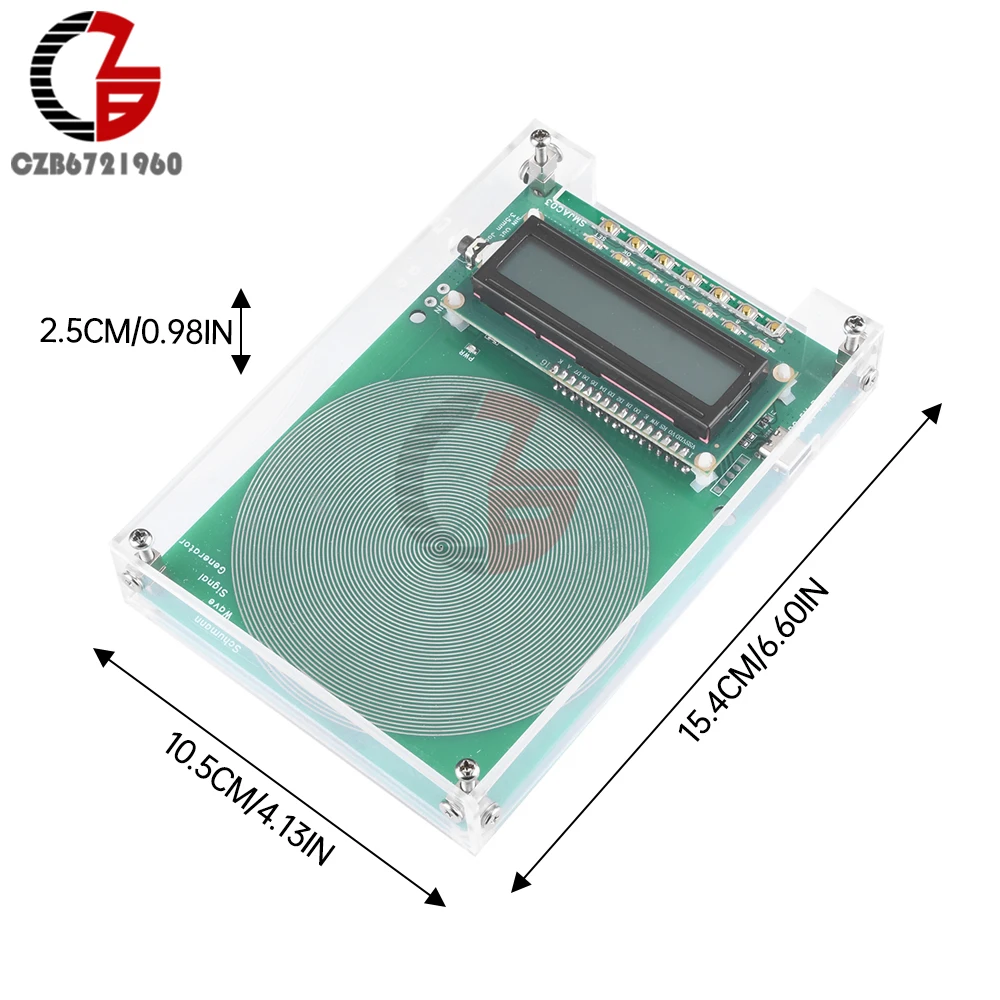 DC 5V Generator fal impulsowych rezonansowych z częstotliwością schumanna regulowany Generator sygnału rezonator Audio sinusoida 0.01Hz ~ 100000Hz