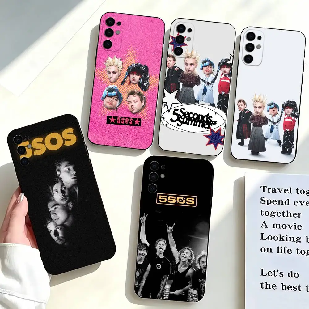 5 Seconds-s of Summers 5SOS  Phone Case Black Silicone Soft For Samsung S25,S24,S21,S22,S23,S30,Ultra,S20,Plus,Fe,Lite