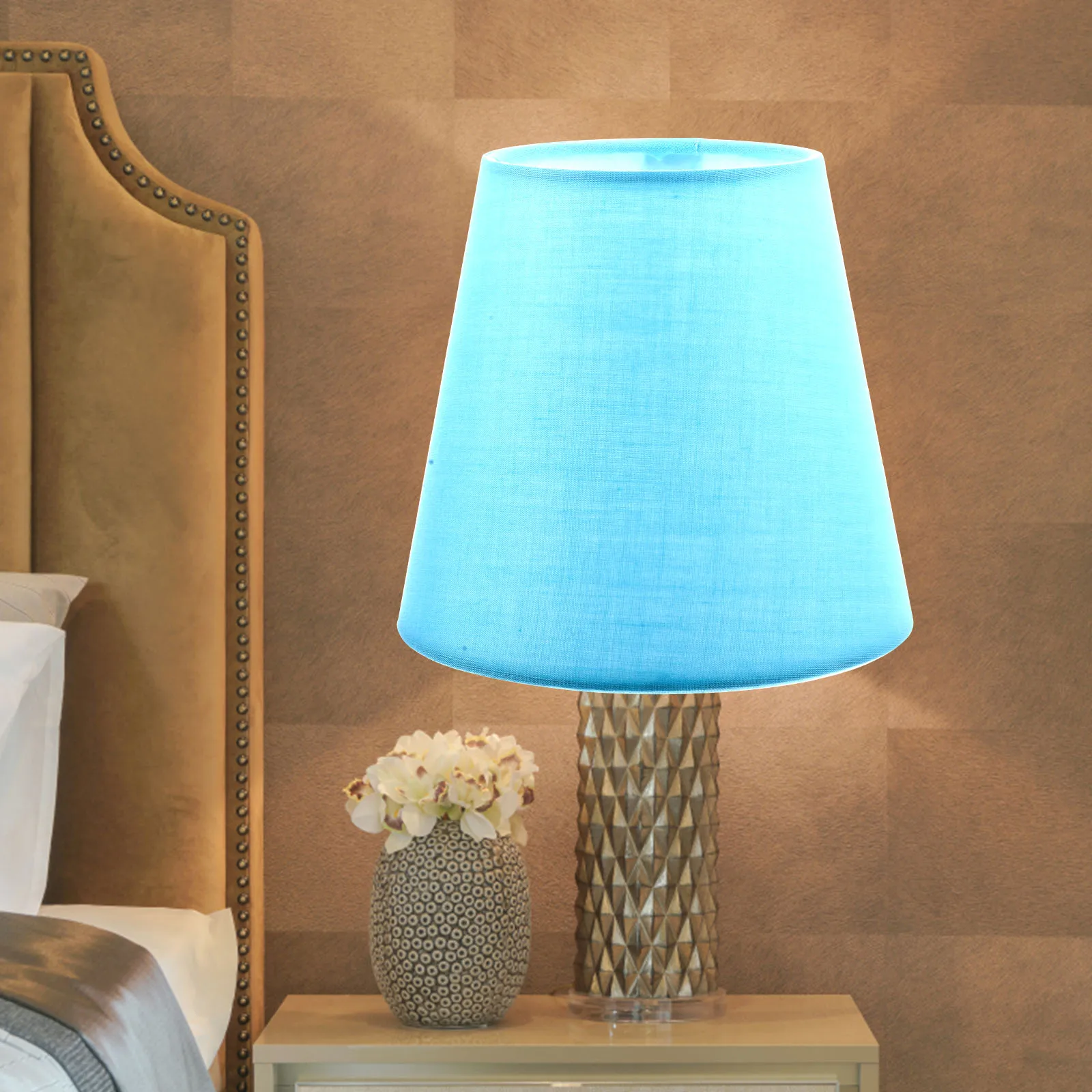 

Light Blue Lampshade Replacement Lampshades Clip on Turquoise Small Decorative Cover Work