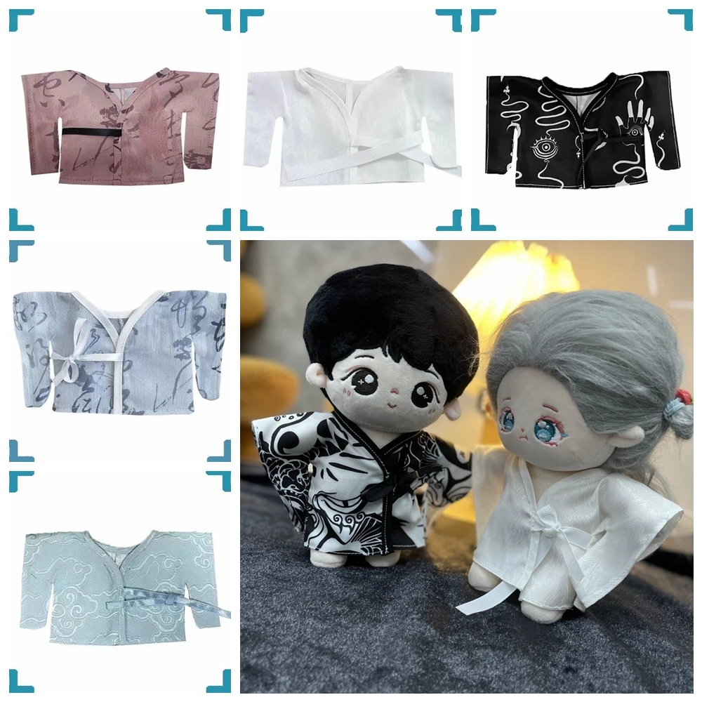 

Mini Hanfu Suit Kung Fu Chinese Ancient Costume Plush 20cm Doll Doll's Clothes Dolls Accessories