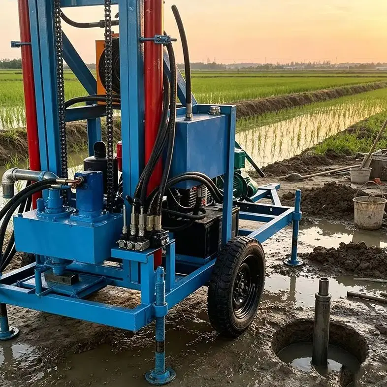 Customized Portable Crawler 28HP Superior Quality 180M Stable Borehole Powerful Output Water Well Drilling Machine