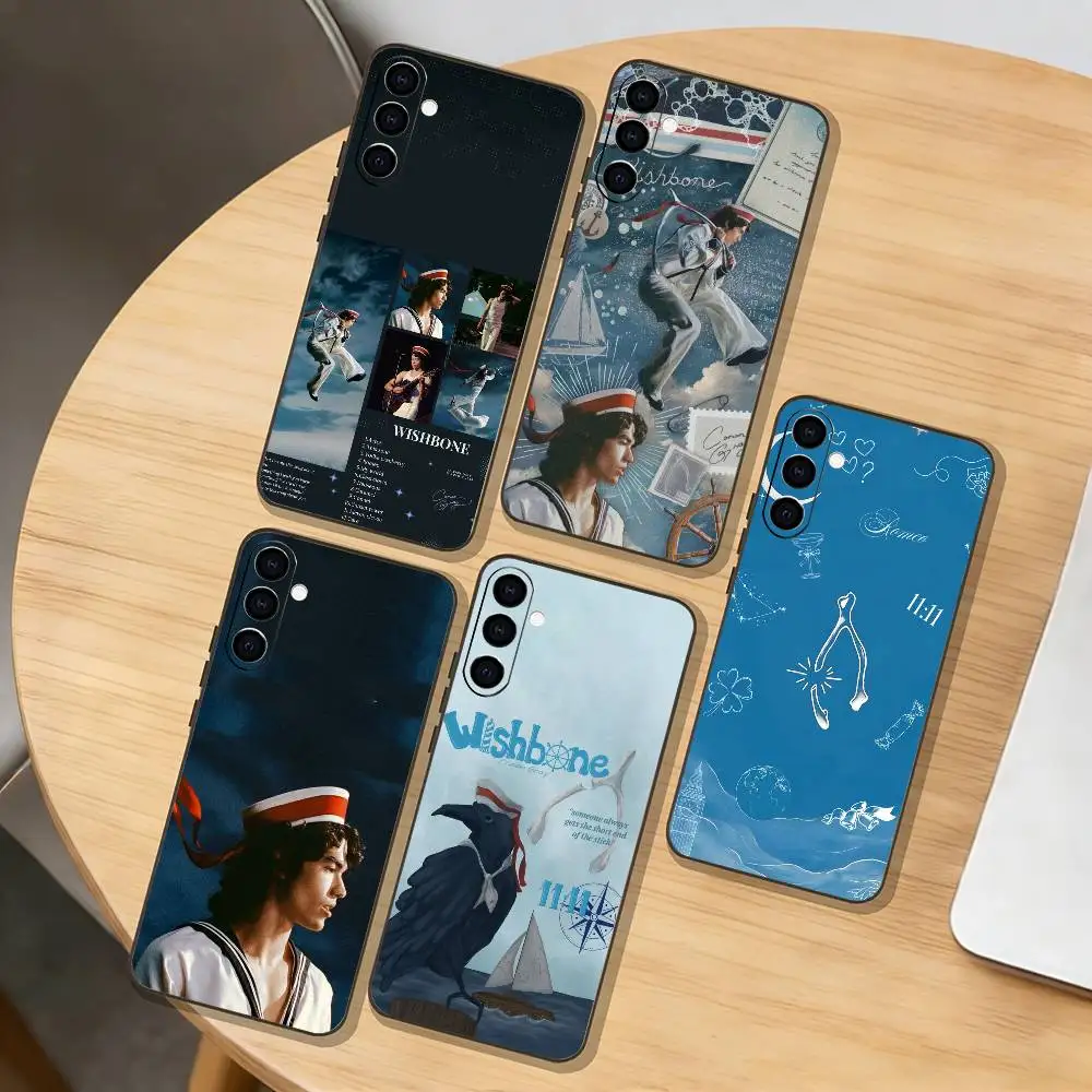 

Conan G-Gray Wishbone Phone Case For Samsung Galaxy A73,A72,A71,A70,A53,A52,A51,Others Soft Black Cover
