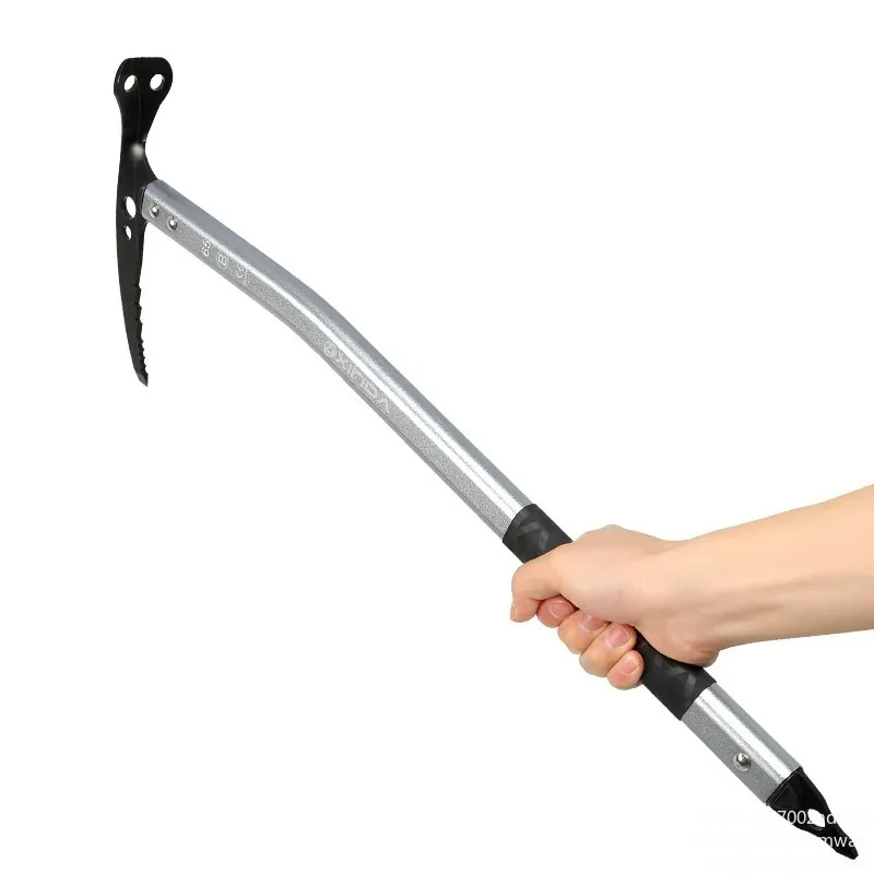 Professional Outdoor Aluminum Anti-Slip Ice Axe for Glacier Climbing & Mountaineering