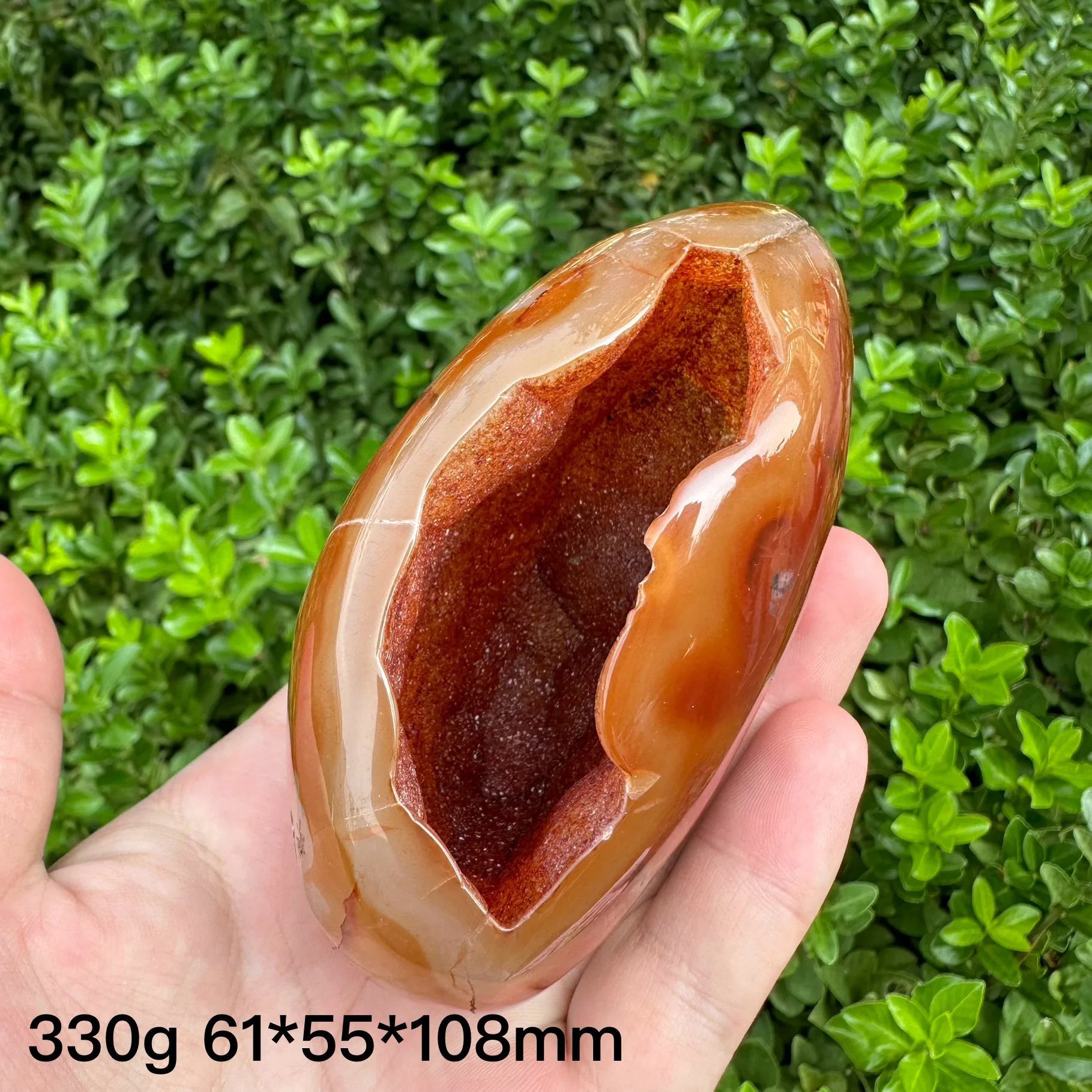 Natural Colorful Red Agate Geode Polished Crystal Cluster Carnelian Druzy Quartz Rock Reiki Healing Stone Home Decoration