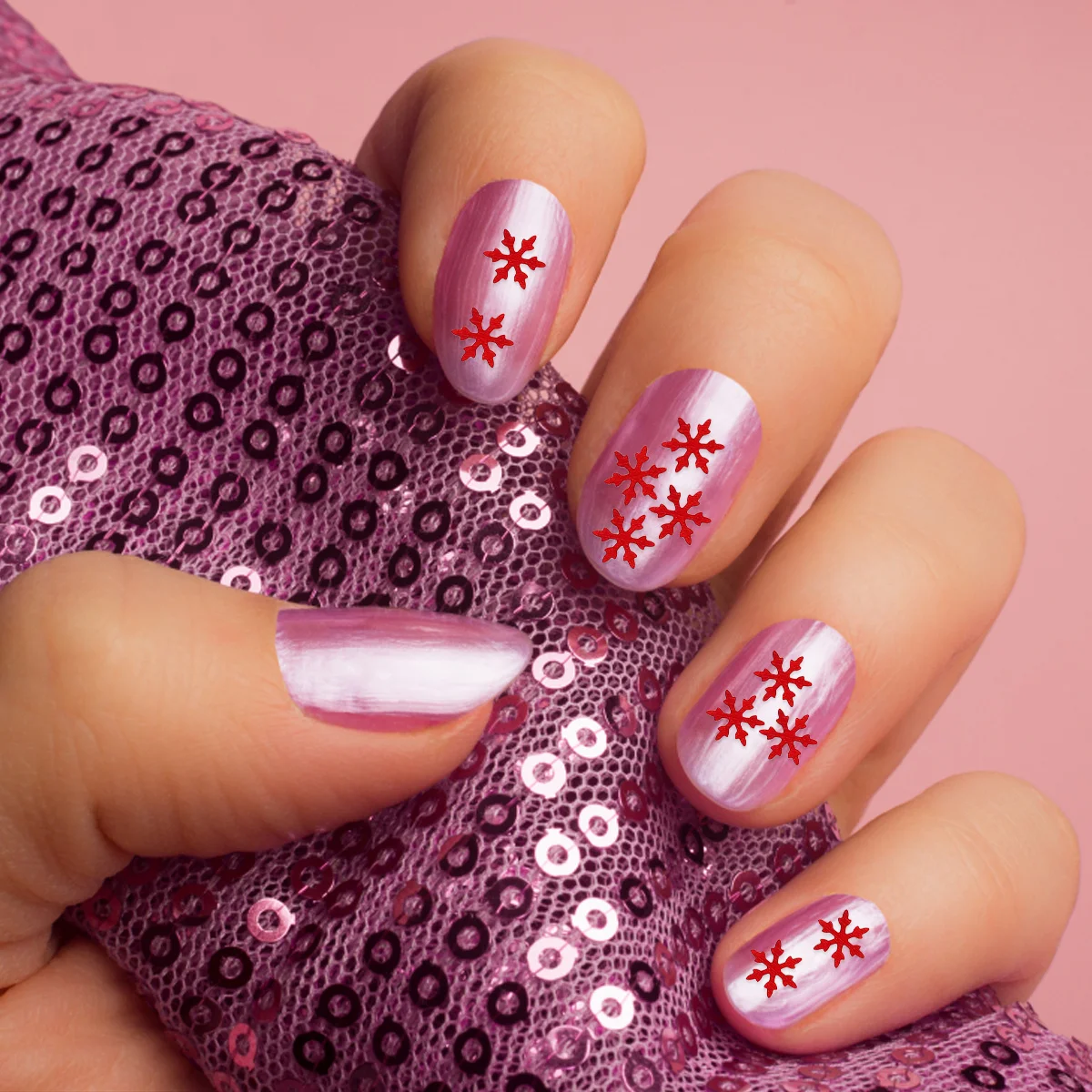 

Manicure Sequin Colored Snowflake Sequins Glitter Nails Art Stickers Ultra Thin Metal Easy Use Nail Art Glitter