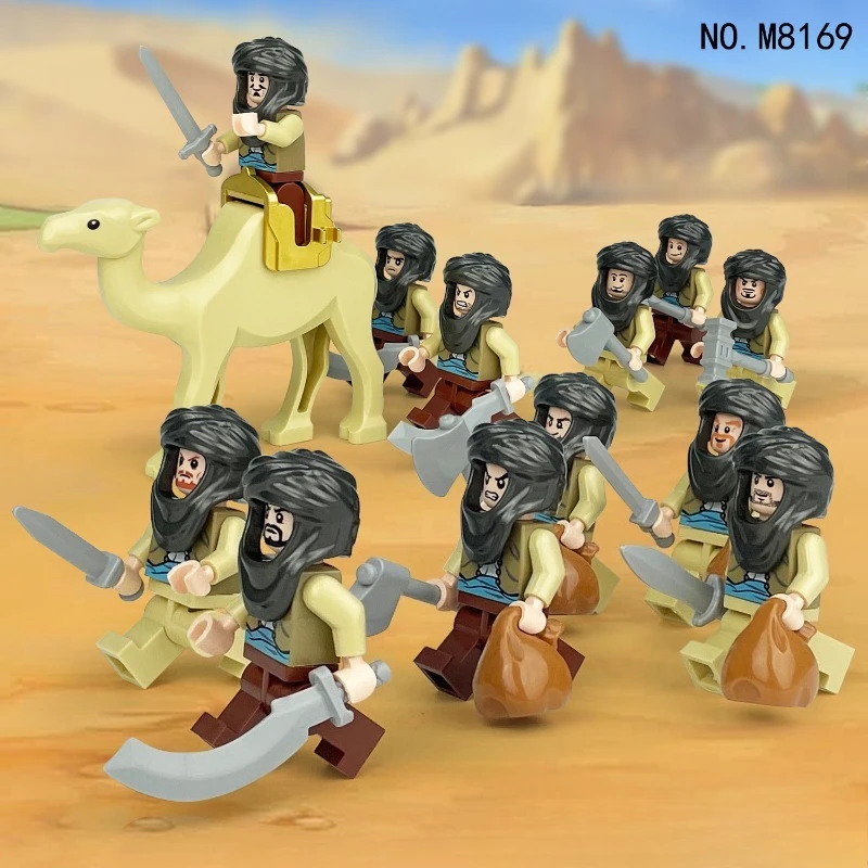 M8169 Saudi-Arabien Kinder-Bausatzspielzeug, humanoide Puppen, Mini-Figuren, Kinderspielzeug, Geburtstagsgeschenk, Cartoon-Figuren – Detail 4