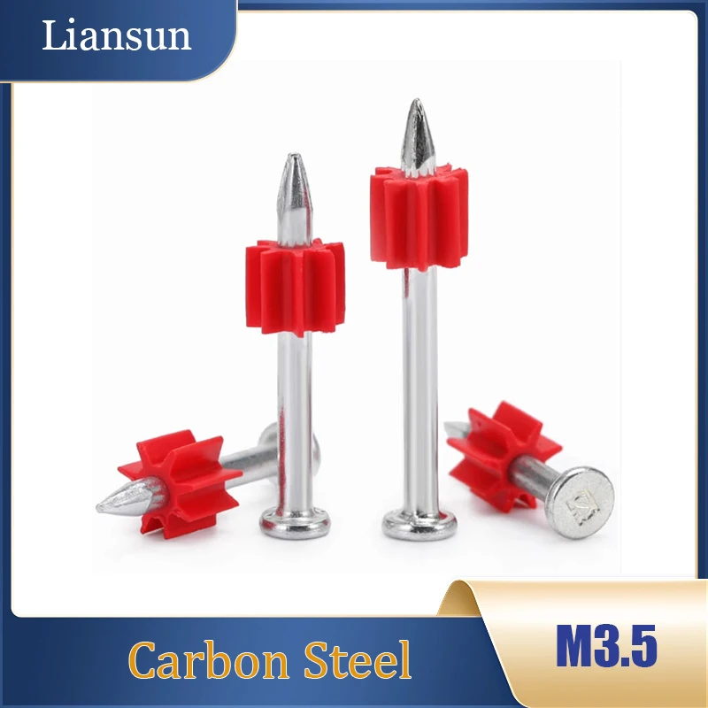 

M3.5x22-52mm Super Hard Nails - High-Strength Shot/Steel/Iron/Concrete Nails for Wall & Painting Hanging