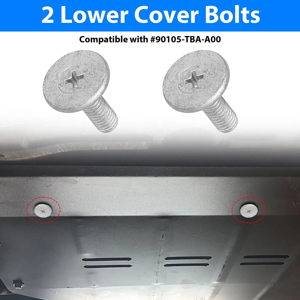 14pcs Car Engine Lower Cover Bolt Engine Access Cover Pin Bolt Screw Fastener Clips Compatible For Accord Civic 90674TY2A01