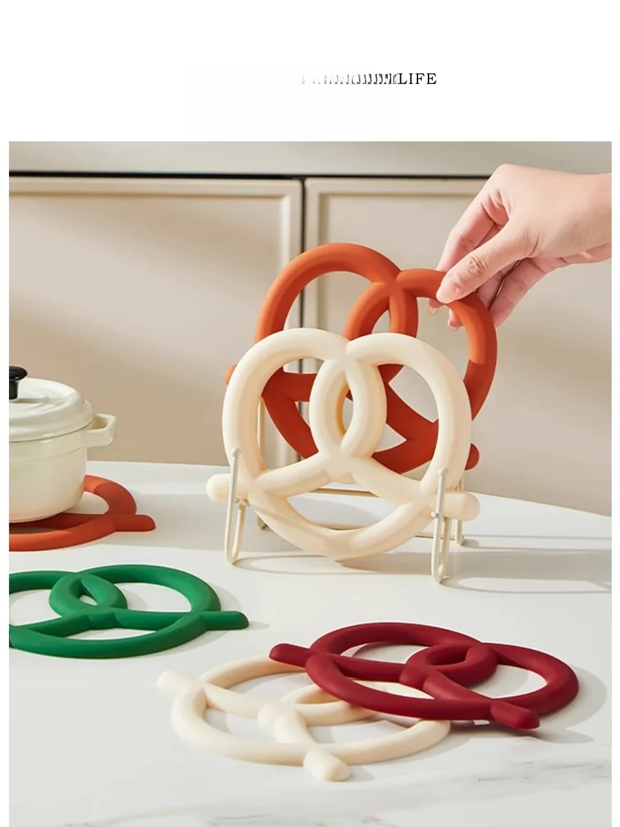 

Tlife Alkaline Silicone Dining Table Mat Heat Resistant High Temperature Proof Dining Pad Nordic Sle Restaurant Use