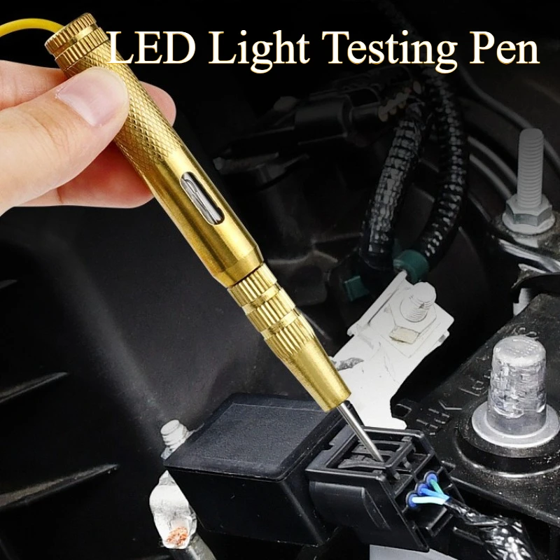 Diagnostic Tools Dc 6V 12V 24V Copper Car Light Circuit Tester Lamp Voltage Test Pen Detector Probe Light System Test