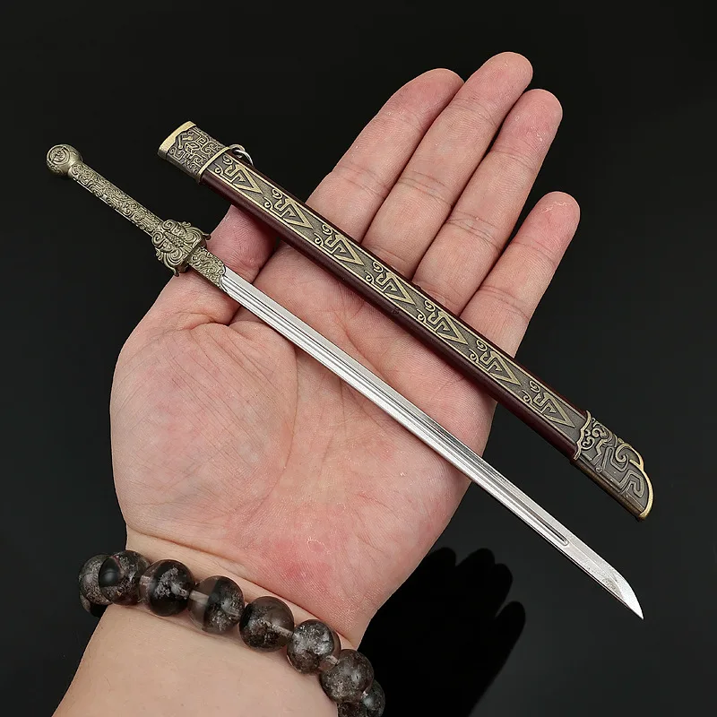 22cm Scroll of Dreams Film and TV Merchandise Thousand Feather Blade Cold weapons Model Melee Toy sword Metal Craft Gift for Boy