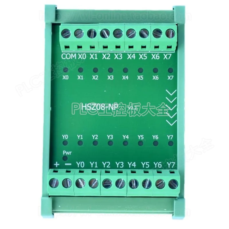 8-channel NPN to PNP PLC Signal Level Conversion Module Polarity Converter IO Board Conversion Card