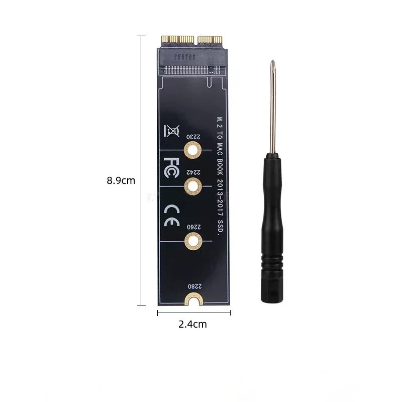 M.2 NVME SSD Convert Adapter Card for MacBook Air Pro Retina 2013-2017 NGFF AHCI SSD Upgraded Kit for A1465 A1466 A1398 A1502