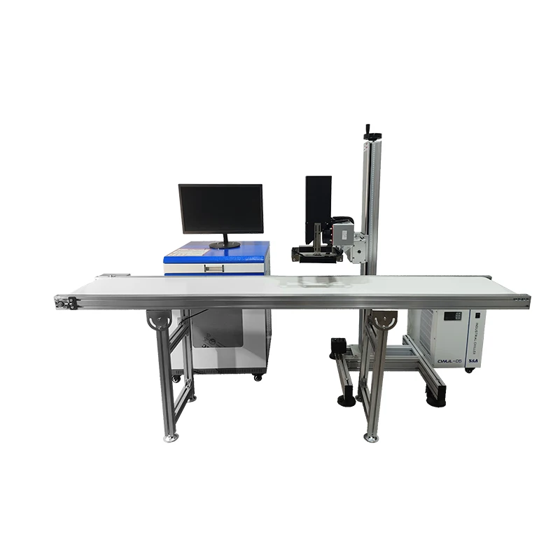 Fine marking for packaging Visual positioning In-line UV marking machine 20W