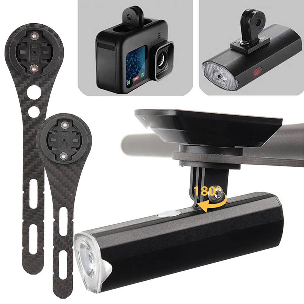 حامل كمبيوتر للدراجة من ألياف الكربون MTB Road خفيف للغاية GPS لحامل ساعة توقيت الدراجة Garmin Bryton Wahoo #3