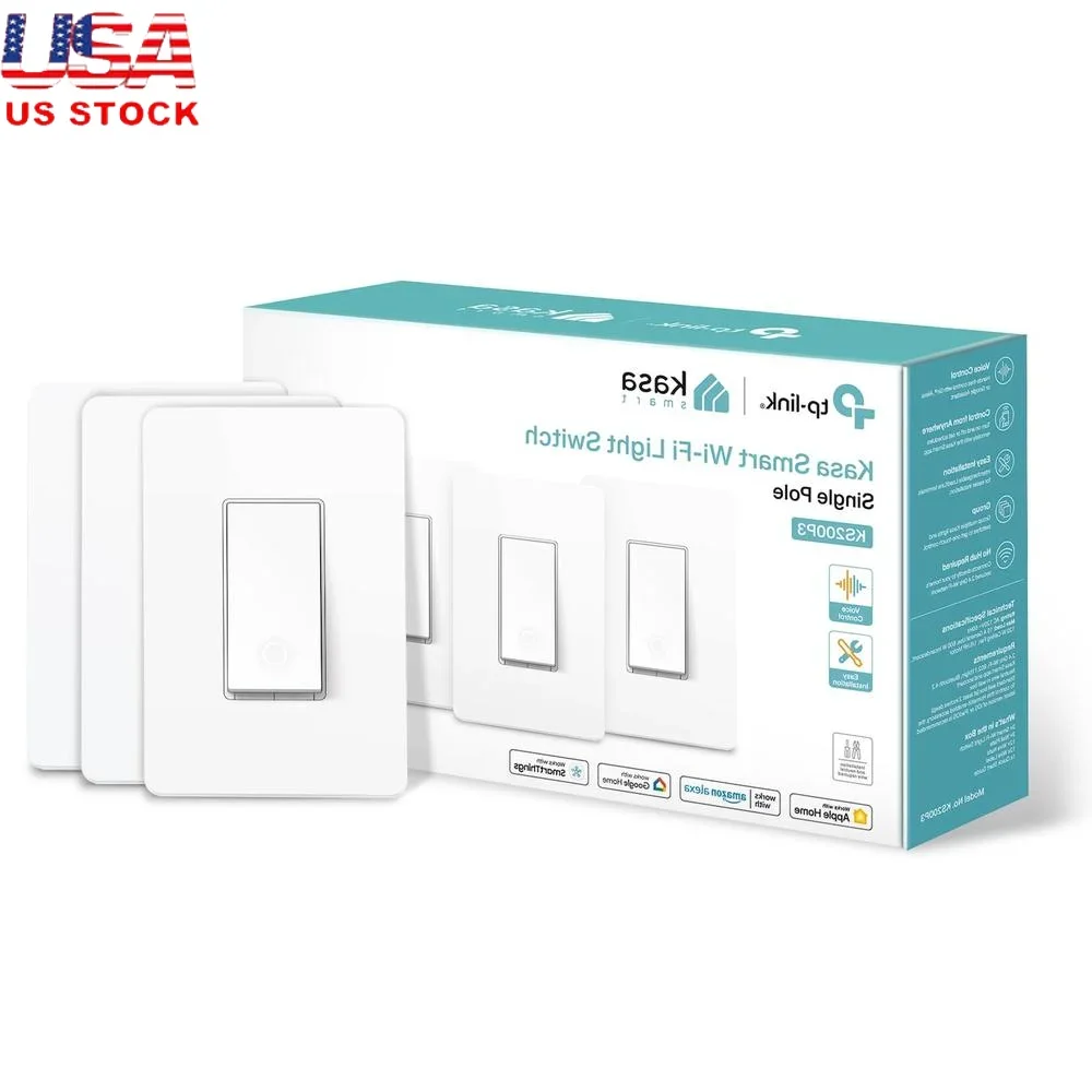 

Совместимый с Apple HomeKit, умный выключатель света, нейтральный провод, 2,4 ГГц, Wi-Fi, голосовое управление Siri Alexa, удаленный мониторинг, простая настройка