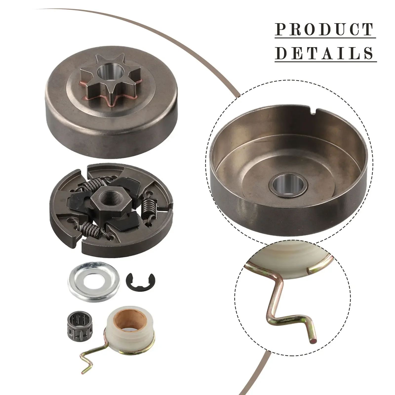 Replacement Sprocket Clutch Drum Kit For Stihl 018 023 025 MS170 MS180 MS210 MS230 MS250 Chainsaw Parts Accessories