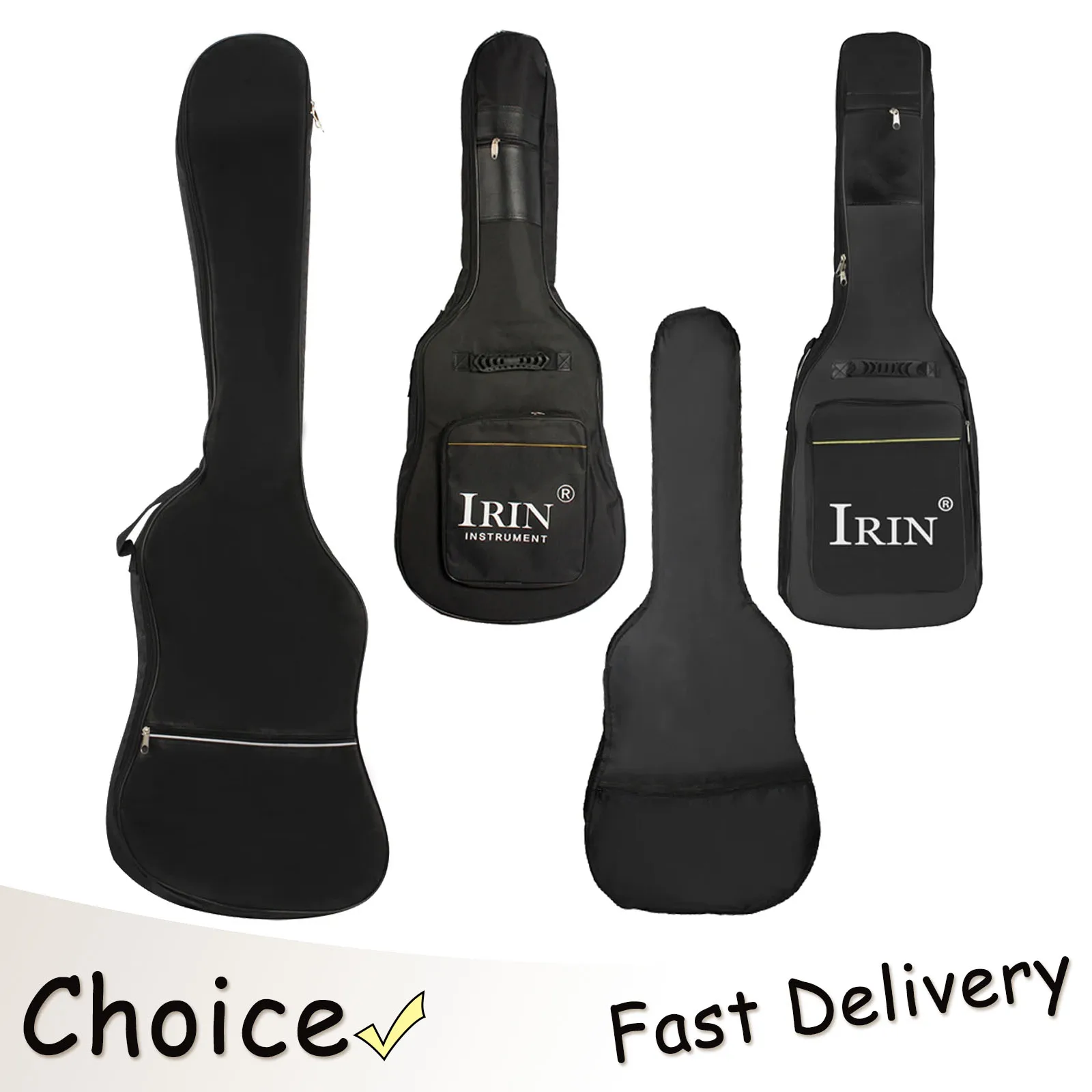 Bolsa para bajo y Guitarra, bolsa de tela Oxford de algodón, Guitarra eléctrica, bajo, Guitarra acústica, bolsa impermeable de una sola capa, accesorios para cuerdas
