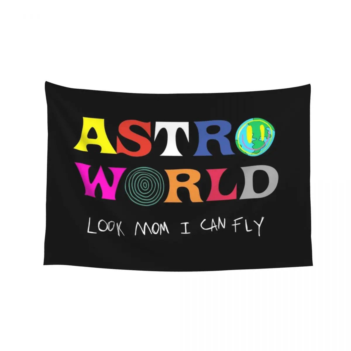 

ASTROWORLD look mum I can fly Tapestry Decoration For Home House Decor Kawaii Room Decor Bedroom Decoration Tapestry