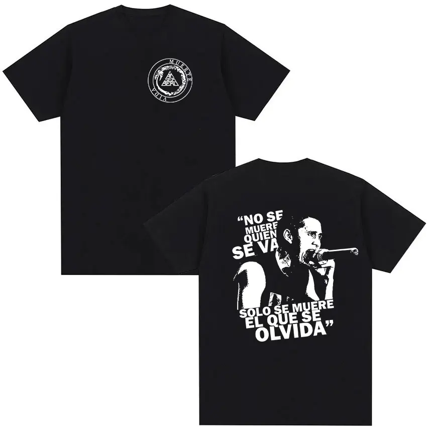 Rapper Canserbero Album 2026 Merch T-Shirt Herren Vintage Mode Baumwolle Kurzarm T-Shirts Hip Hop Pop Musik Kleidung T-Shirt
