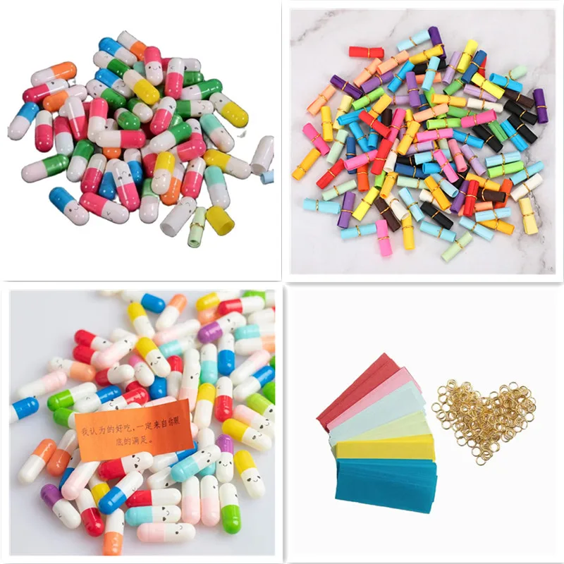 

1000pcs Novel Small Capsules Paper Letter inside Messages in A Capsule Gift Drug Shaped Love Gifts