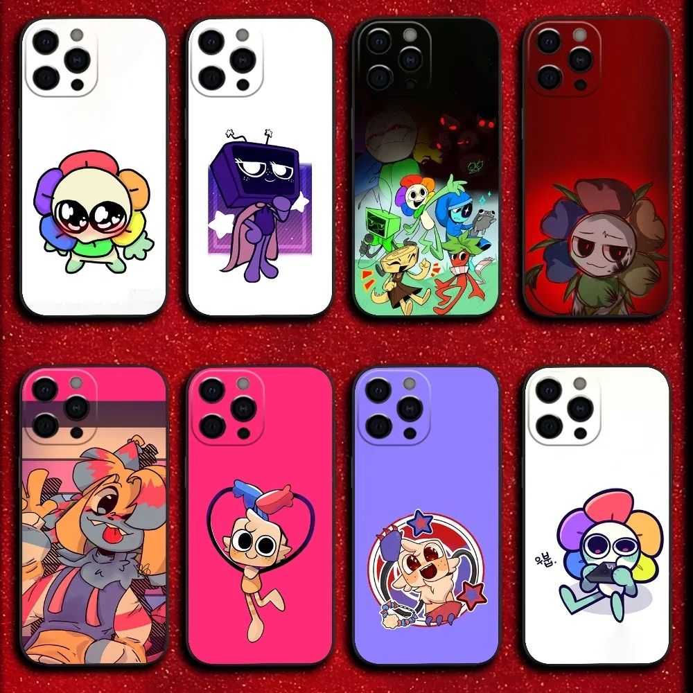 

Cartoon Goob D-Dandys World Phone Case For iPhone 16,15,14,13,12,11,Pro,XS,Max,XR,Plus,Mini Soft Black Cover