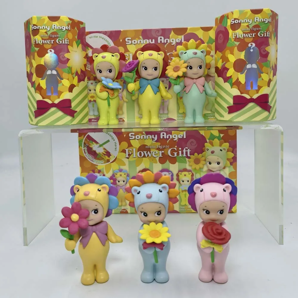 Sonny Angel Flower Gift Series Blind Box Anime Figures Ornaments Cute Dolls Fans Mini Anime Figure Christmas Birthday Gift Toys