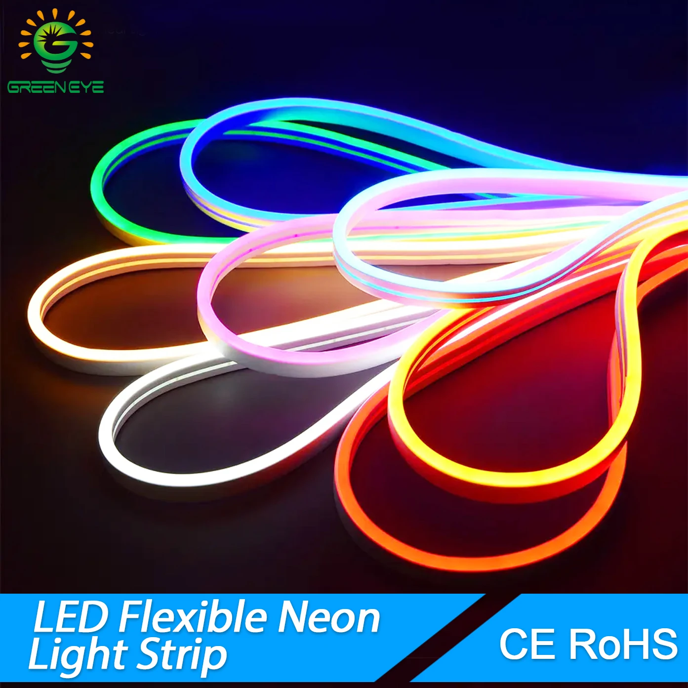 

5M LED Strip Lights LED Neon Flex DC12V IP65 Waterproof Silicone Neon LED Strip Light For Bedroom Kitchen Indoors Outdoor