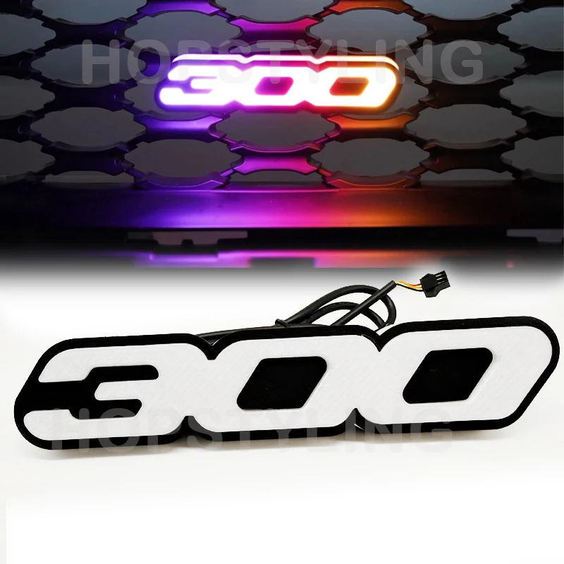 

1PC Multi-color LED Front Grille Badge RGB Emblem Light App For Chrysler 300 Fashion Auto Decorate Logo Flashing Lamp