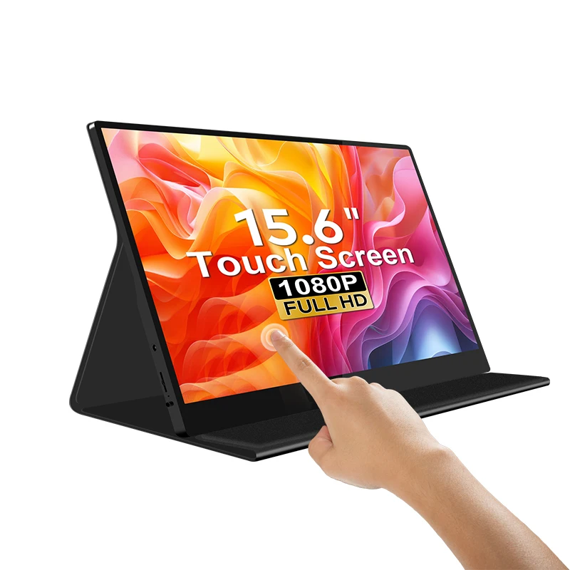 Best Seller 15.6 Inch Portable Monitor For Laptop Big Size Light Weight With Touch For Phone Laptop Gaming Working Consumer Elec
