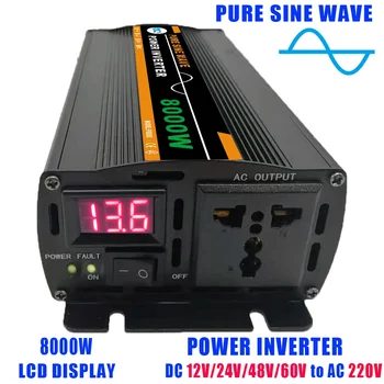 Pure sine wave inverter 12V 220V 24V 110V 2000W 3000W 4000W 5000W DC to AC portable power voltage converter car solar inverter