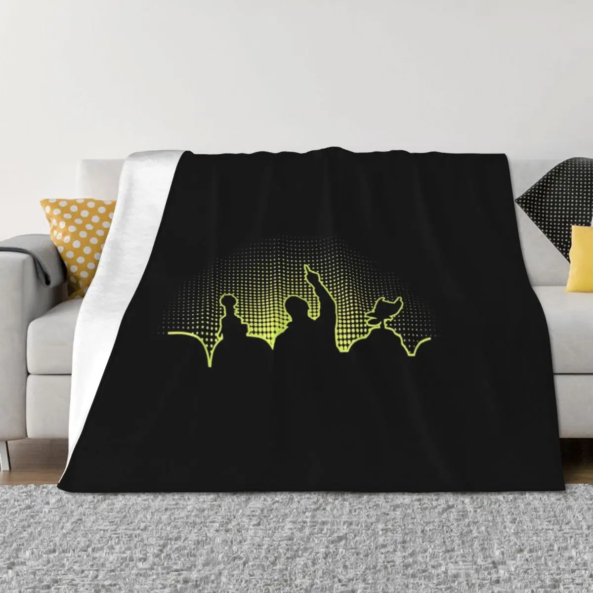 

Mystery Science Theater 3000 Throw Blanket Beautifuls Flannel Fabric Warm Moving Blankets