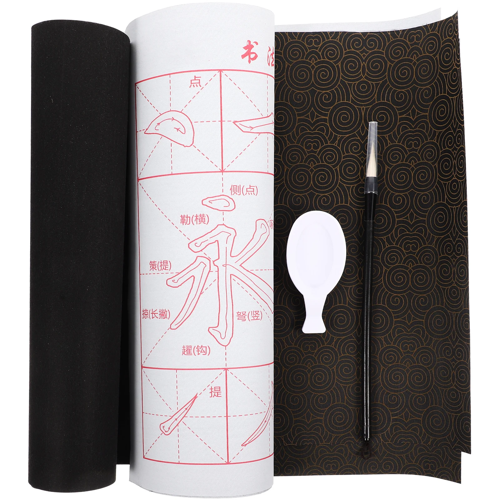 

1Set Convenient Calligraphy Mat Good Absorbency Toughness for Chinese Calligraphy Beginners Study Accessories Home Supplies