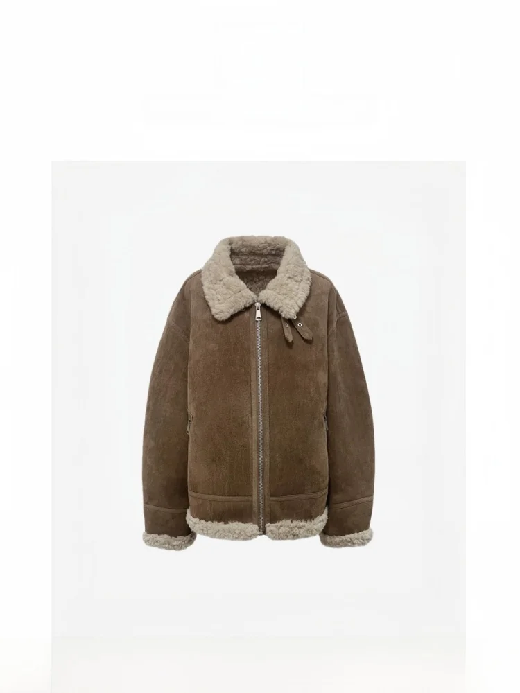 

Утепленное кожаное пальто с меховой подкладкой East Gate Baby Sauce, повседневная хлопковая куртка с длинными рукавами, женская модная одежда премиум-класса