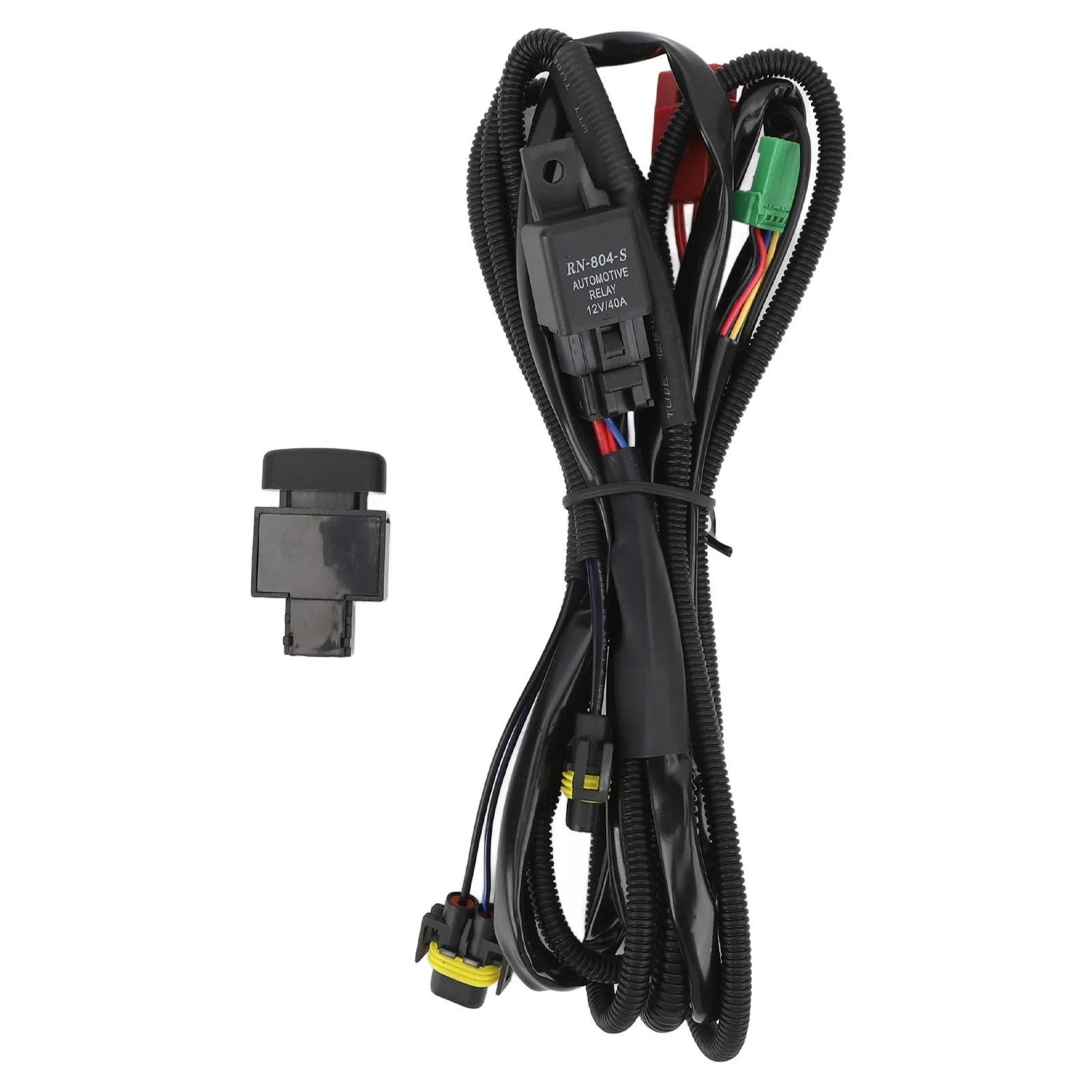 DC12V H11 LED Fog Light Relay Wiring Harness Switch 40A for Qashqai J10 X‑Trail X-Trail T31 Navara D40 Pathfinder R51