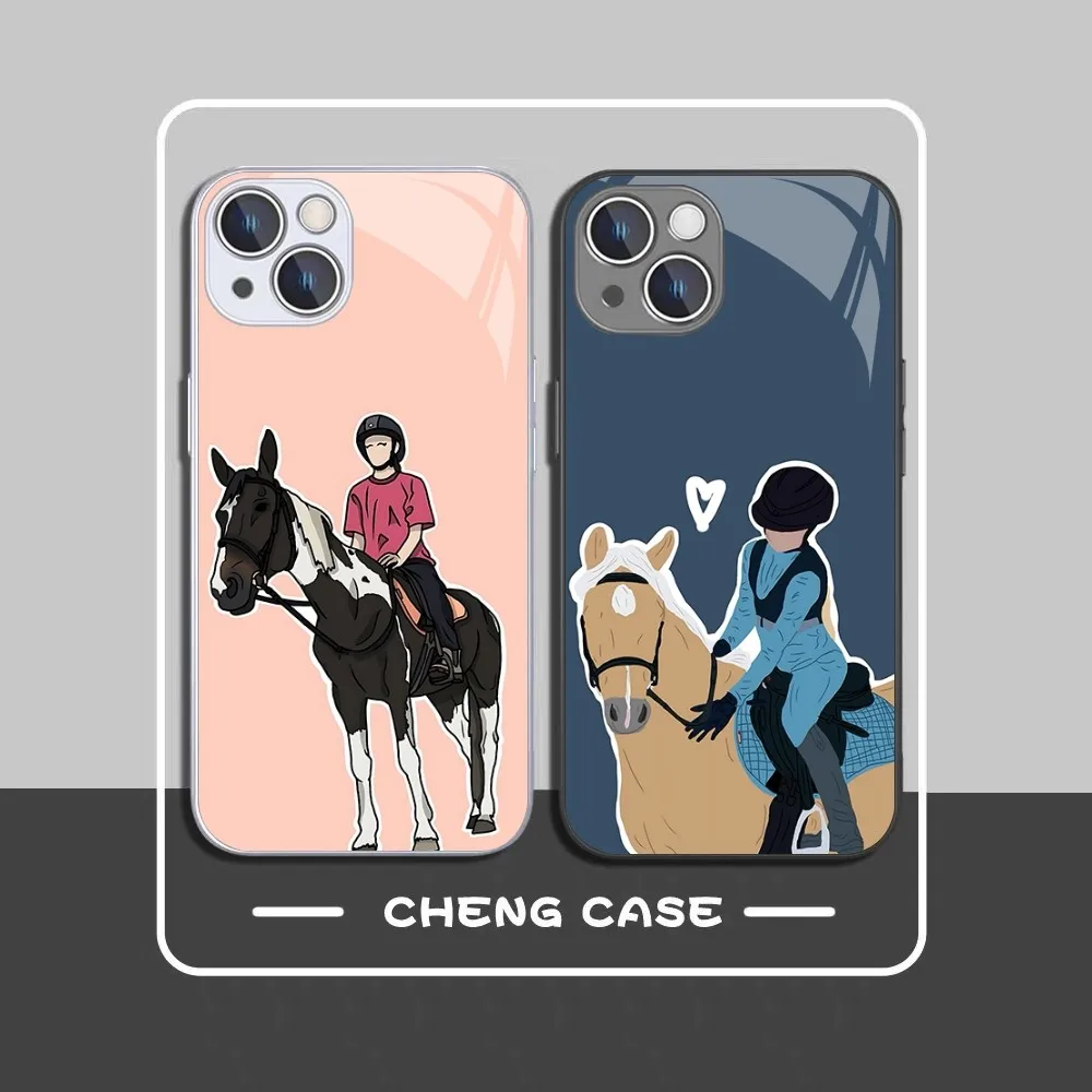 Frederik The Great Beauty Horse Phone Case For IPhone X XR XS 16 15 14 13 12 Mini 11 Pro Max 7 8 SE 20 Plus Glass Hard Cover