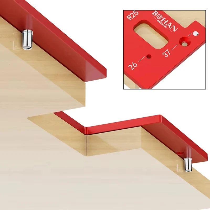 Ferramenta de posicionamento de slot de modelo de entalhe de alça embutida invisível, para alça de cozinha de guarda-roupa, porta de armário sem necessidade de alça