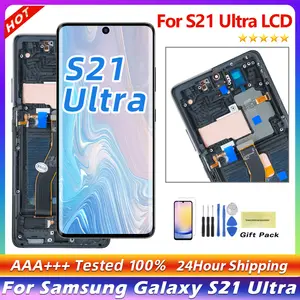 Bilashmart 6.78 Super AMOLED Samsung S21 Ultra 5G G998 G998U Display Touch Screen Digitizer Samsung S21Ultra G998B LCD