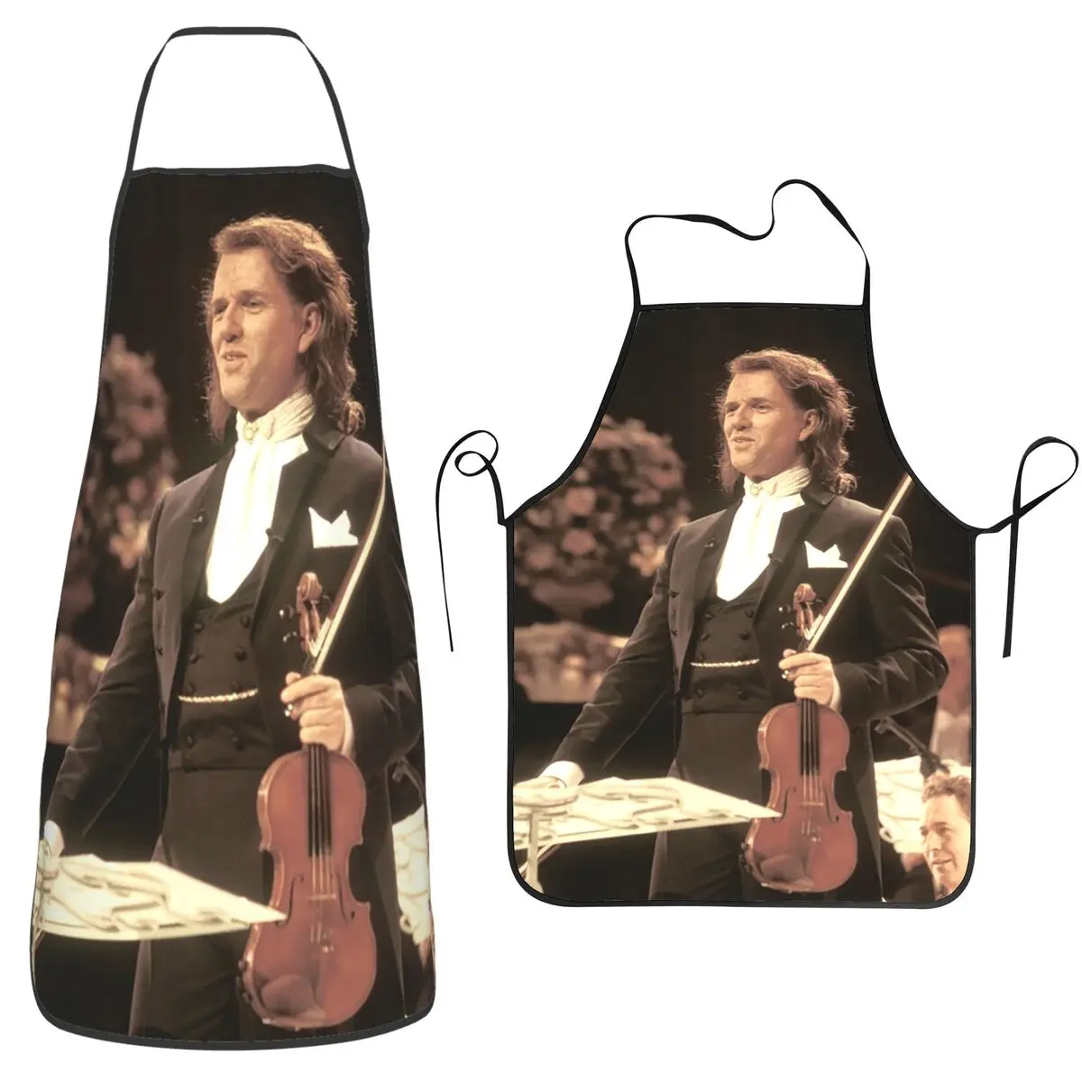 Andre Rieu Best Of Andre Rieu Delantal musical Chef Cocina Tablier Babero impermeable Limpieza de cocina Delantal para mujeres Hombres Pintura